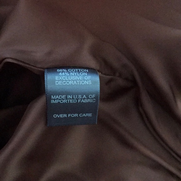 Gorgeous rust Bill Blass skirt with leather trim - Picture 8 of 8